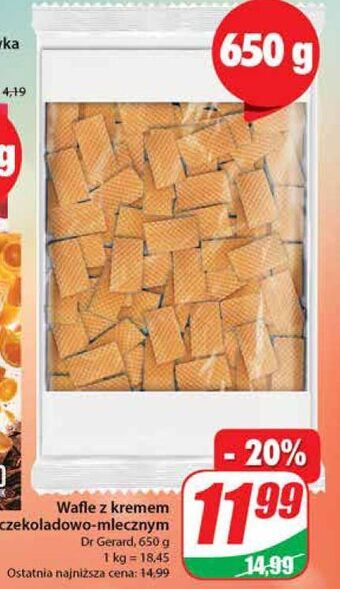 Dino Wafle z kremem czekoladowym dr gerard oferta