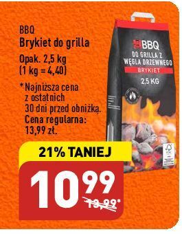 ALDI Brykiet do grilla bbq oferta