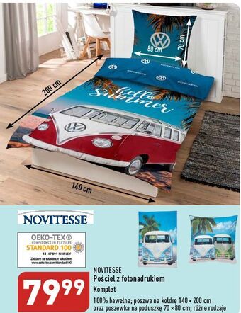 ALDI Pościel z fotonadrukiem 70x80 + 140x200 novitesse oferta