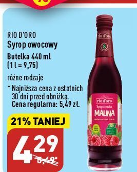 ALDI Syrop malina rio d'oro oferta