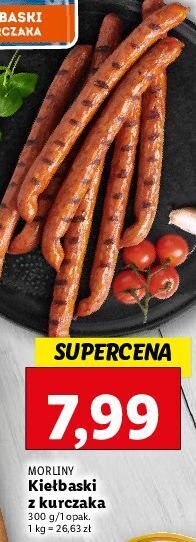 Lidl Kiełbaski z kurczaka morliny oferta