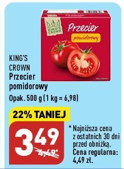 ALDI Przecier pomidorowy king's crown (aldi) oferta