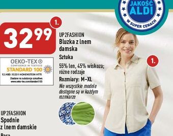 ALDI Bluzka damska z lnem m-xl up2fashion oferta