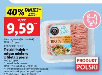 Lidl Mięso mielone z piersi indyka rzeźnik codzienna dostawa fit life oferta