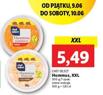 Lidl Hummus classic chef select oferta