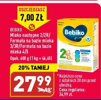 ALDI Mleko 4r bebiko junior oferta