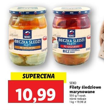Lidl Beczka śledzi po kaszubsku seko oferta