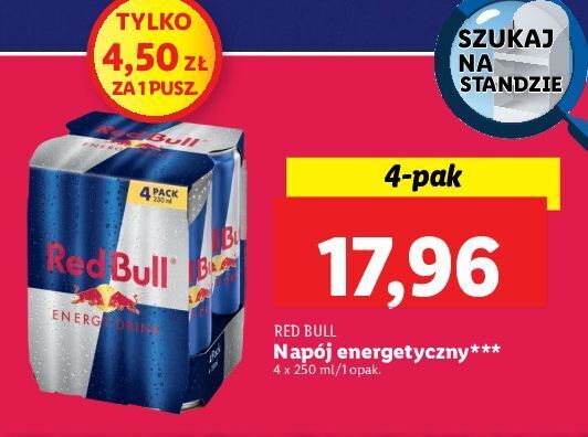 Lidl Napój energetyczny red bull oferta