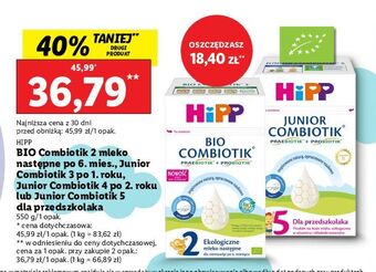 Lidl Mleko 2 hipp bio combiotik oferta