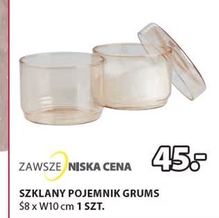 JYSK Szklany pojemnik grums oferta