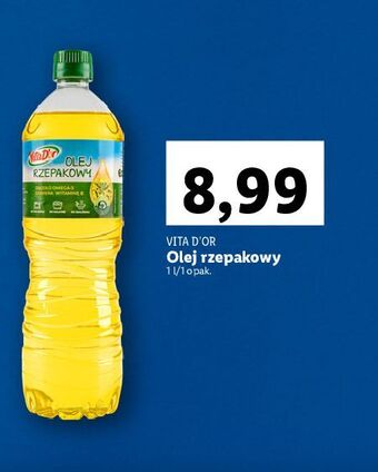 Lidl Olej rzepakowy vitae d'oro oferta