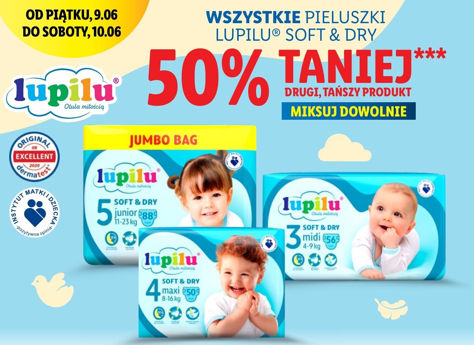 Lidl Lupilu Wszystkie pieluszki oferta