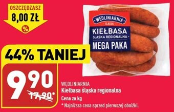 ALDI WĘDLINIARNIA Kiełbasa śląska regionalna 1kg oferta