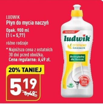 ALDI LUDWIK Płyn do mycia naczyń 900ml oferta