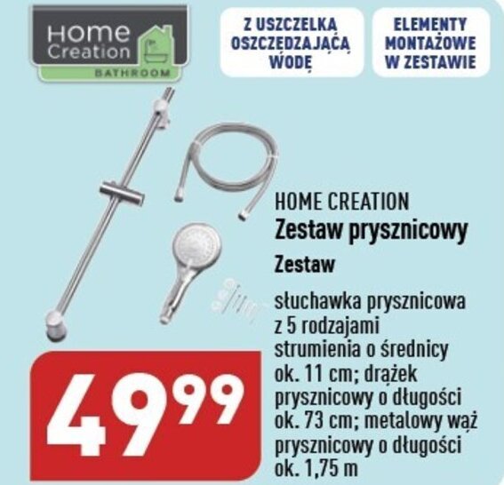 ALDI HOME CREATION Zestaw prysznicowy Zestaw oferta