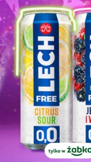Żabka Lech free citrus sour piwo bezalkoholowe 500 ml oferta
