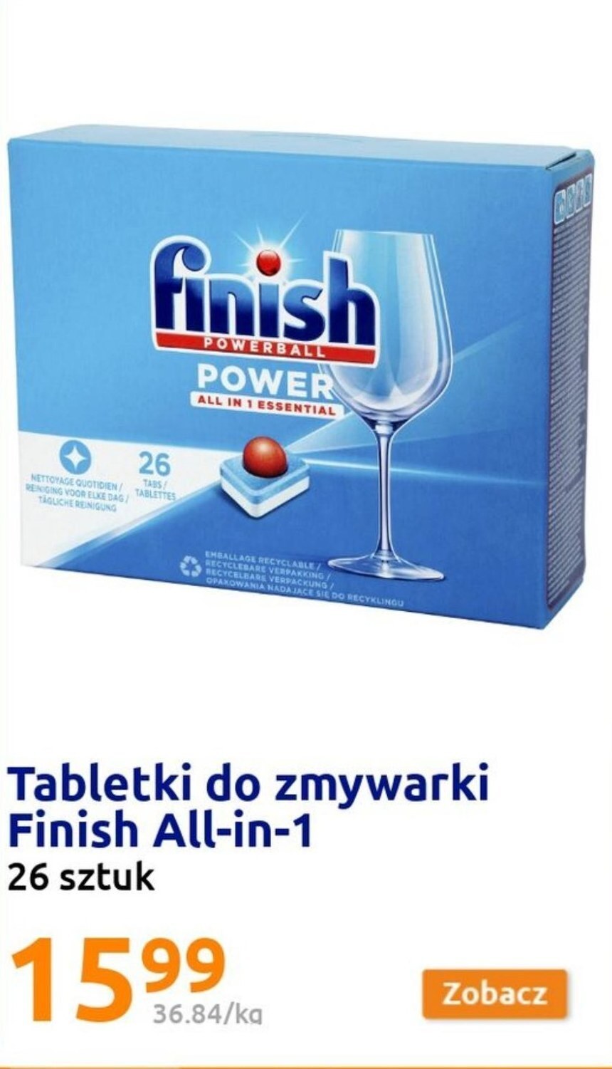 Action Tabletki do zmywarki finish oferta