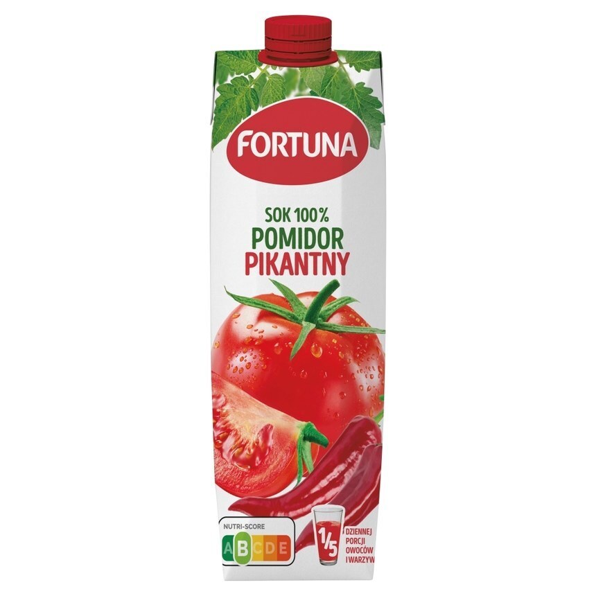 Stokrotka Fortuna sok 100 % pomidor pikantny 1 l oferta