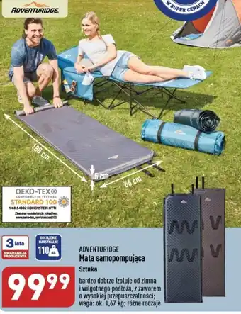 ALDI ADVENTURIDGE Mata samopompująca oferta