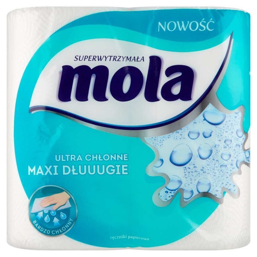 Dino Mola ultra chłonne maxi dłuuugie ręczniki papierowe 2 rolki oferta