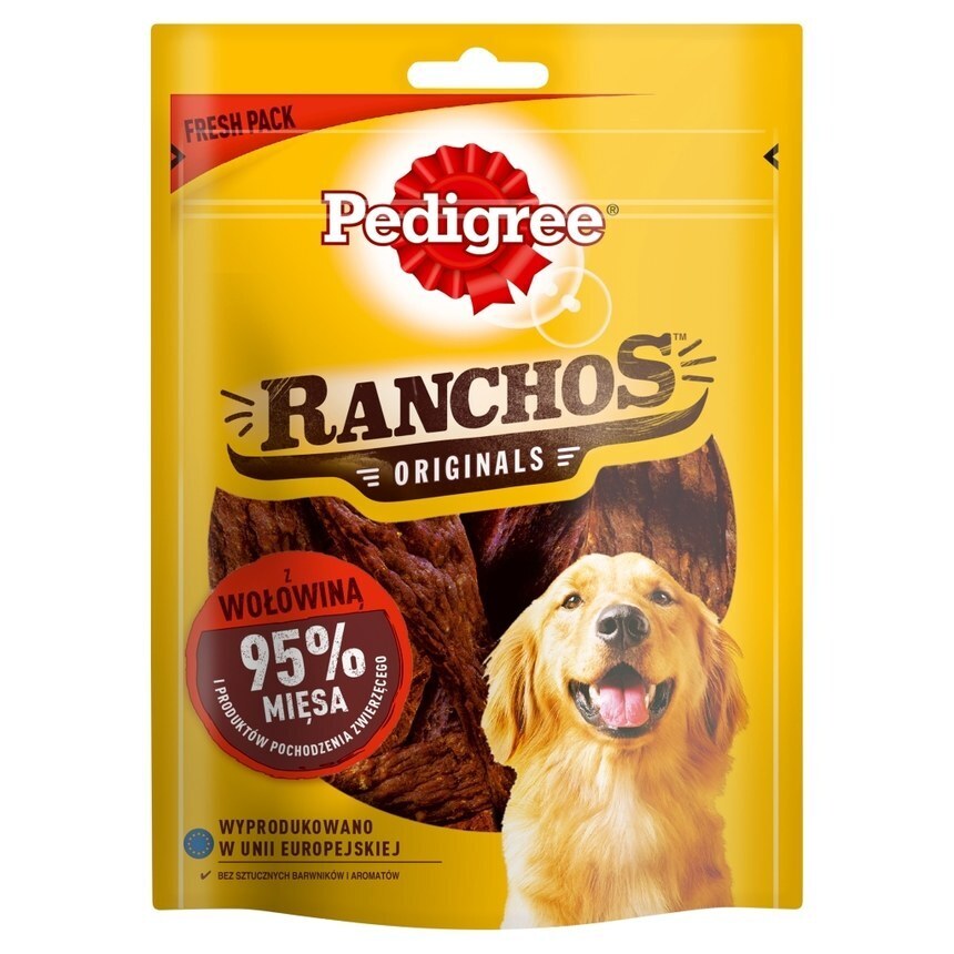Dino Pedigree ranchos originals karma uzupełniająca dla psów z wołowiną 70 g oferta