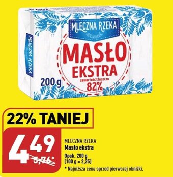 ALDI MLECZNA RZEKA Masło ekstra 200 g oferta