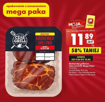 Biedronka KARKÓWKA GRILLOWA Czas na Grill, Mega Paka 1 kg oferta