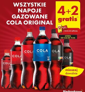 Biedronka WSZYSTKIE NAPOJE GAZOWANE COLA ORIGINAL oferta