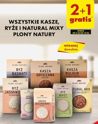 Biedronka WSZYSTKIE KASZE, RYŻE I NATURAL MIXY PLONY NATURY oferta