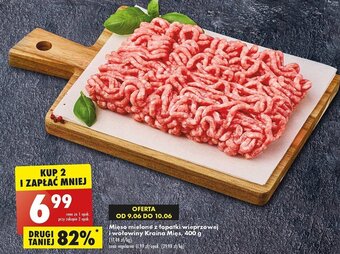 Biedronka Mięso mielone z łopatki wieprzowej i wołowiny Kraina Mięs, 400 g oferta