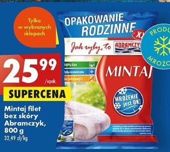 Mintaj filet bez skóry Abramczyk, 800 g