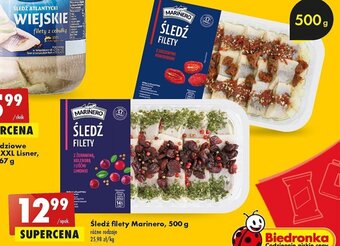 Biedronka Śledź filety Marinero, 500 g oferta