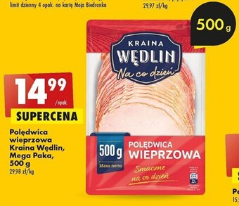 Biedronka Polędwica wieprzowa Kraina Wędlin, Mega Paka, 500 g oferta