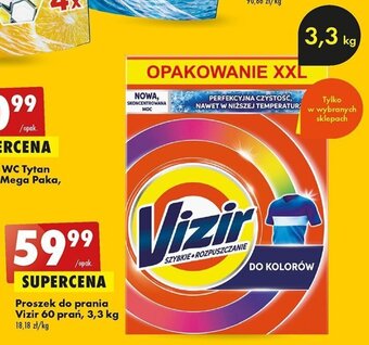 Proszek do prania Vizir 60 prań, 3,3 kg