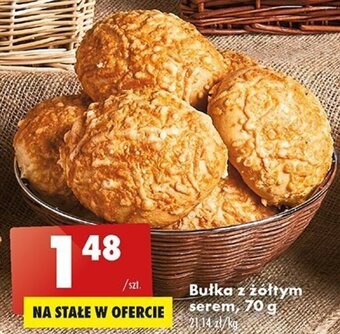 Biedronka Bułka z żółtym serem, 70 g oferta