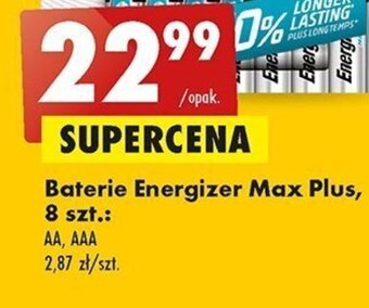 Biedronka Baterie Energizer Max Plus, 8 szt.: oferta