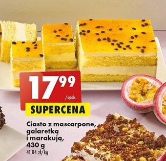 Biedronka Ciasto z mascarpone, galaretką i marakują, 430 g oferta