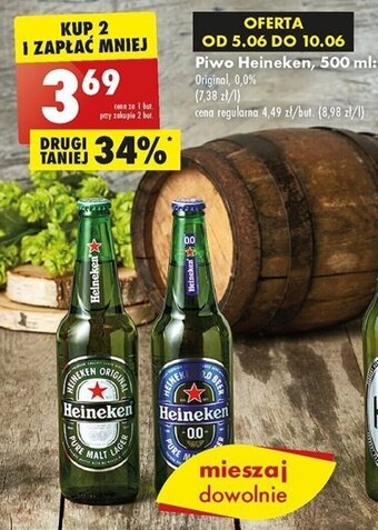 Biedronka Piwo Heineken, 500 ml oferta