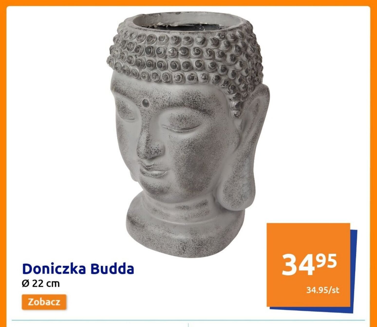Action Doniczka Budda Ø 22 cm oferta