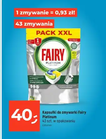 Dealz Fairy  Kapsułki do zmywarki Platinum 43 szt. oferta