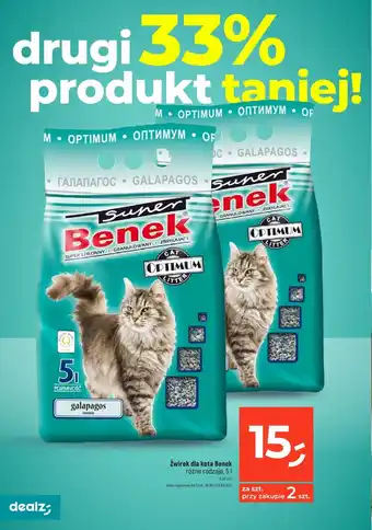 Dealz Benek Żwirek dla kota  5l oferta