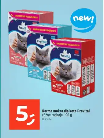 Dealz Prevital Karma mokra dla kota różne rodzaje, 190 g oferta