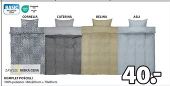 JYSK KOMPLET POŚCIELI 100% poliester. 140x200 cm + 70x80 cm oferta