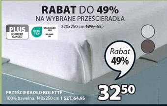 JYSK PRZEŚCIERADŁO BOLETTE 140x250cm oferta