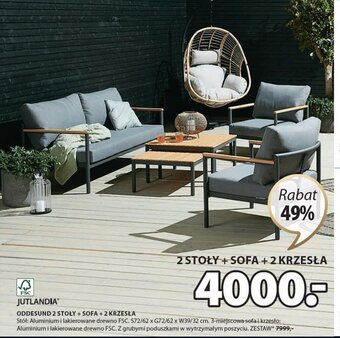 JYSK JUTLANDIA ODDESUND 2 STOŁY +SOFA+2 KRZESŁA oferta