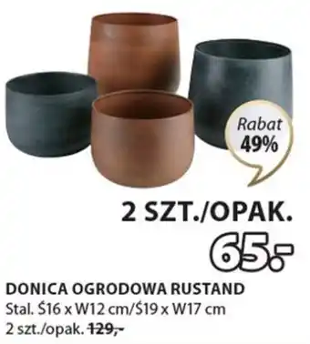 JYSK DONICA OGRODOWA RUSTAND, 2 szt. oferta