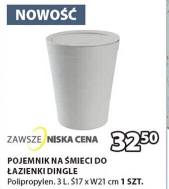 JYSK POJEMNIK NA ŚMIECI DO ŁAZIENKI DINGLE oferta