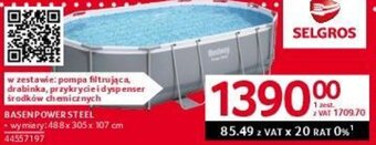 Selgros BASEN POWER STEEL 488x305x107 cm oferta