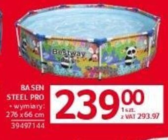Selgros BASEN STEEL PRO 276x66 cm oferta