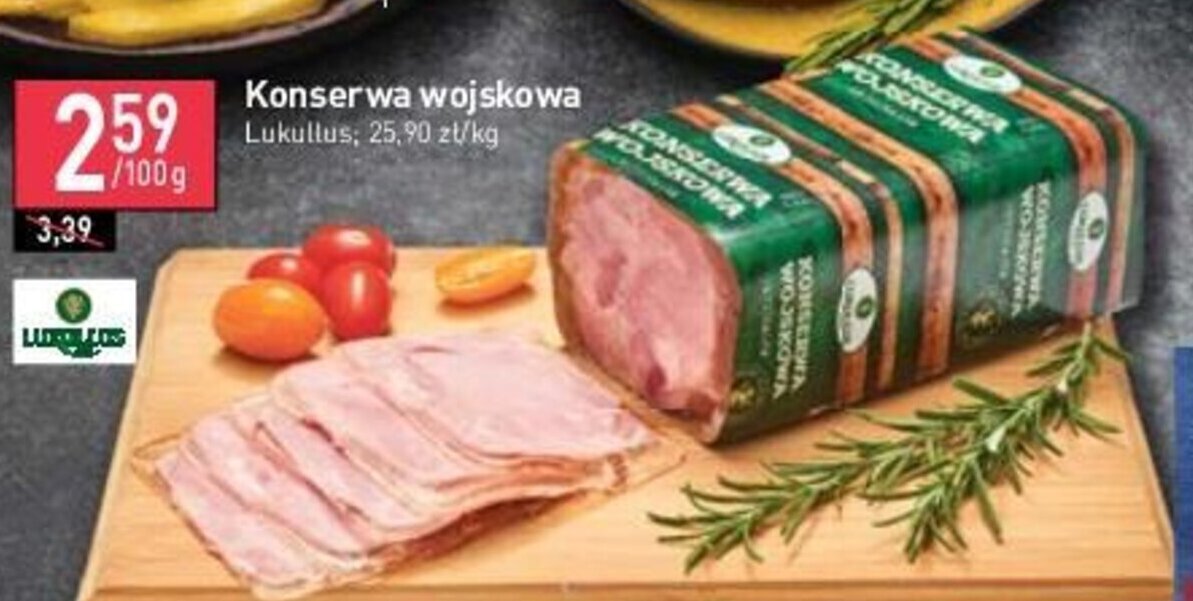 Stokrotka Konserwa wojskowa Lukullus 100 g oferta